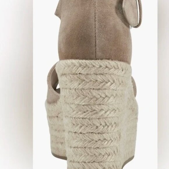 NEW Marc Fisher LTD Alita Platform Wedge Espadrille Sandal  11M, LIGHT NATURA - Picture 3 of 7